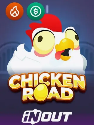 Gokkast Chiken Road van InOut bij Koning